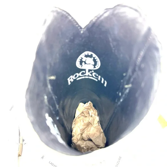 🔥NWOB W/Tags ROCK’EM Paulina Snip Toe Cowgirl Boots Size 7.5 - Picture 8 of 14